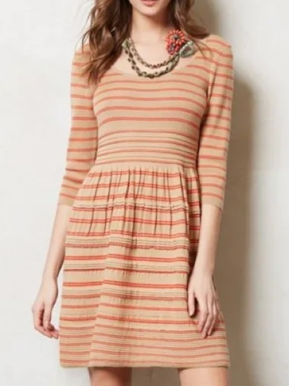 Knitted & Knotted/Anthropologie Elodie Wool Blend Sweater Dress Sz S